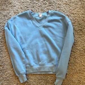 Yogalicious Sky Blue V-Neck Sweater